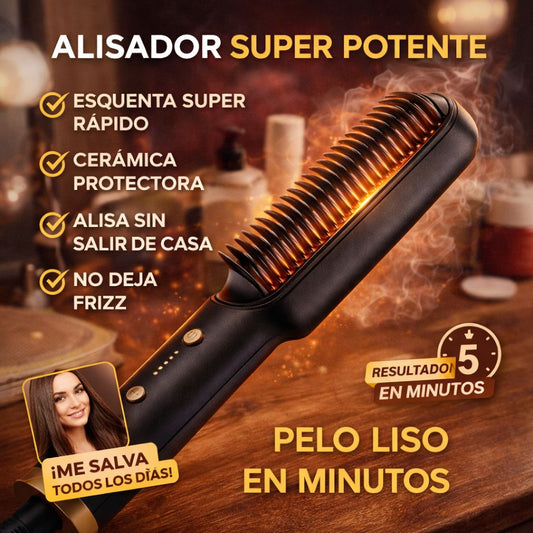 Cepillo Alisador Profesional - Liso Perfecto en Minutos