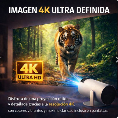 Convierte tu habitación en cine 🎬 Mini Proyector Portátil con Wifi