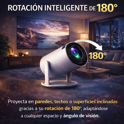 Convierte tu habitación en cine 🎬 Mini Proyector Portátil con Wifi
