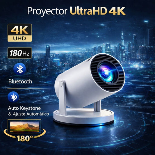 Convierte tu habitación en cine 🎬 Mini Proyector Portátil con Wifi