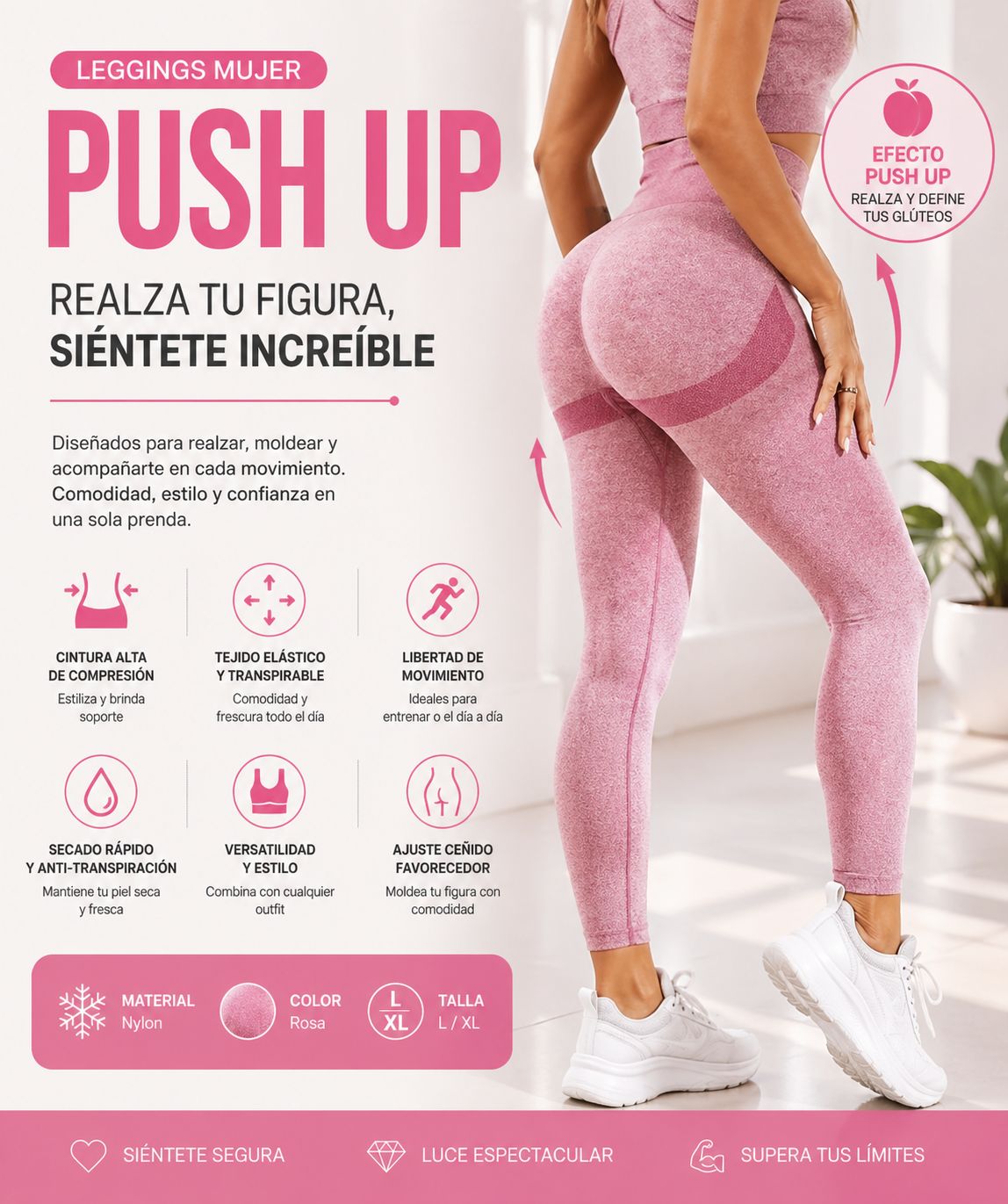 Legging Push-Up Antilcelulitis M/L