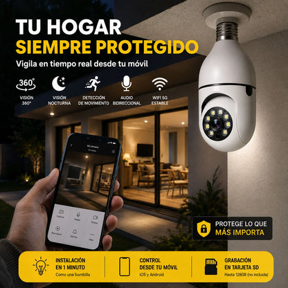Cámara de Seguridad 360° Wifi