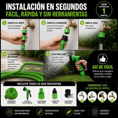 Manguera Ultra Compacta y Extensible